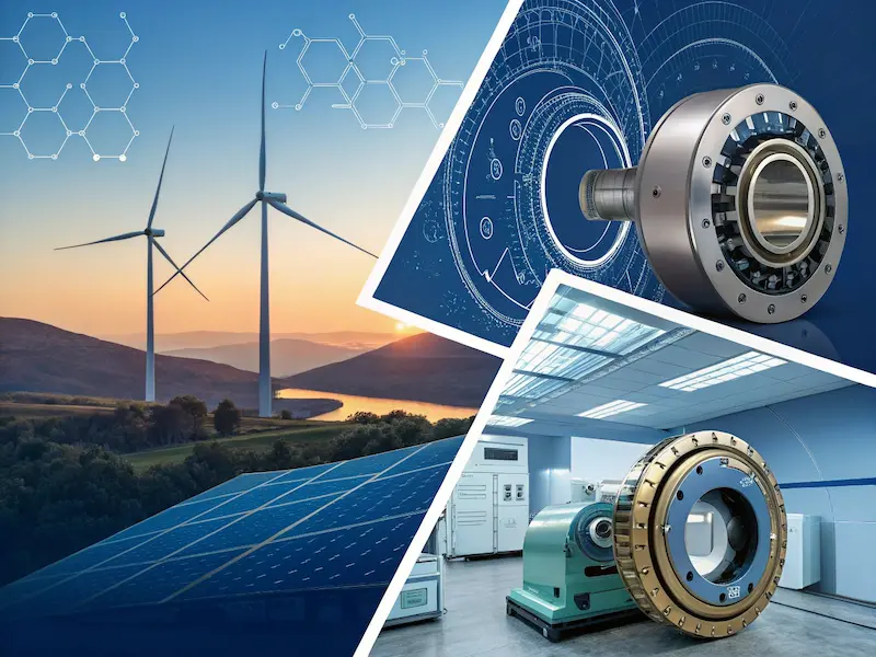 Diagram showing various industrial applications of neodymium magnets across manufacturing, medical, and renewable energy sectors